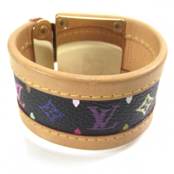 Louis Vuitton Monogram Multicolor S Lock Bracelet Noir 3 of 5