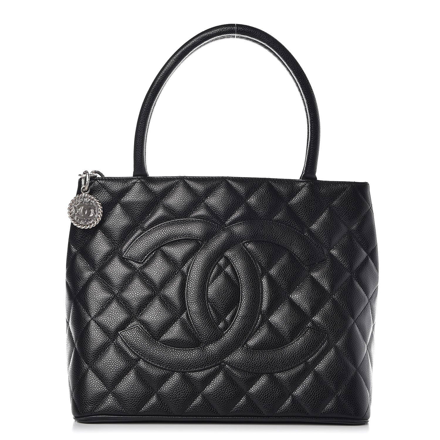 Chanel Caviar Quilted Medallion Tote Black 1 of 9