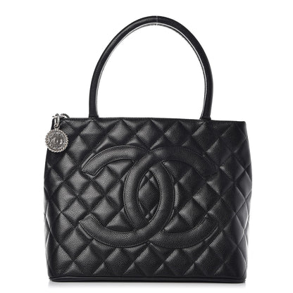Chanel Caviar Quilted Medallion Tote Black 1 of 9