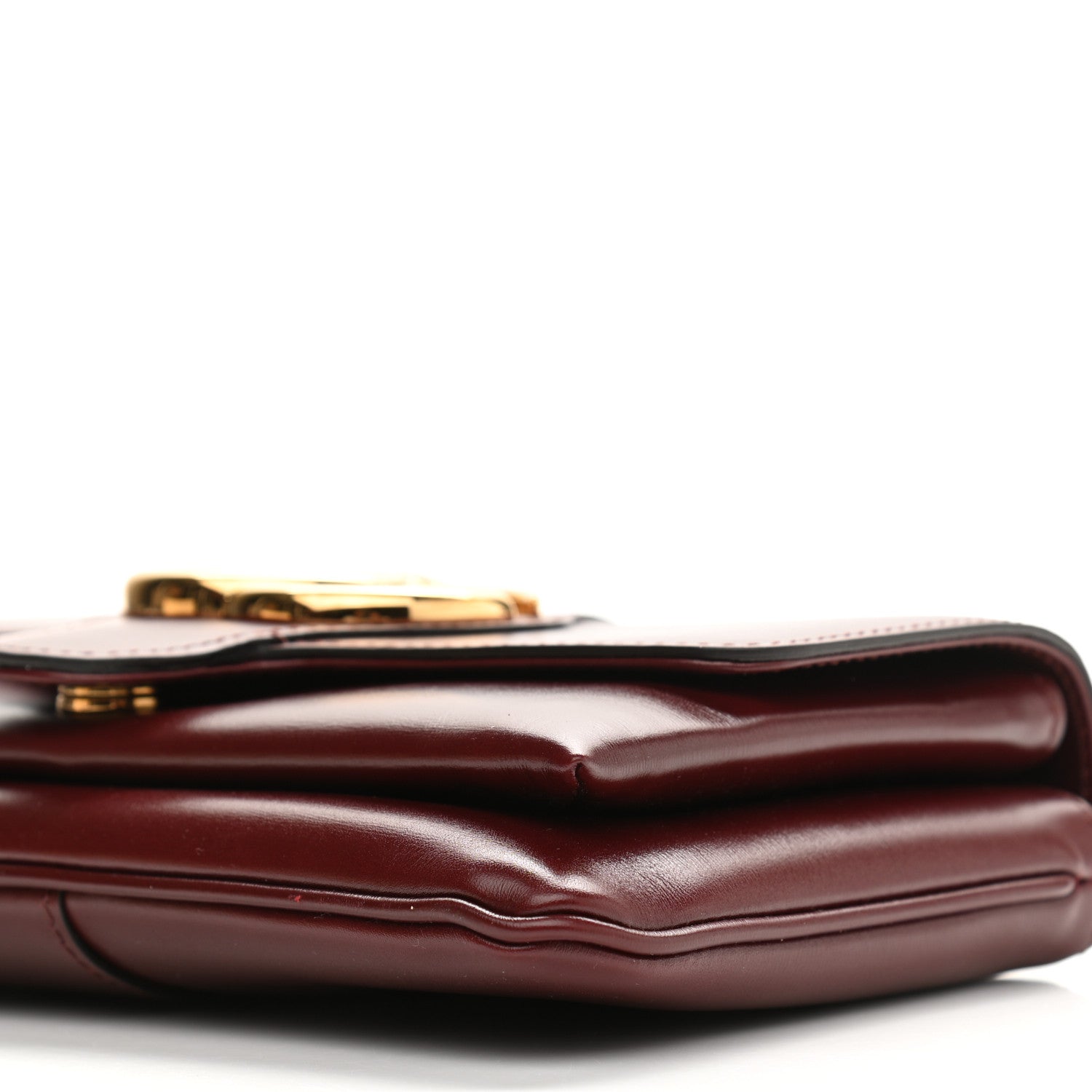 Gucci Vitello Palmellato Lux Small Arli Flap Shoulder Bag Vintage Bordeaux 10 of 10