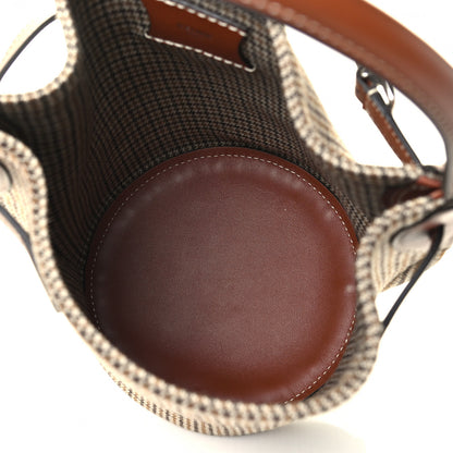 Celine Smooth Calfskin Tweed Nano Bucket Bag Tan 8 of 12