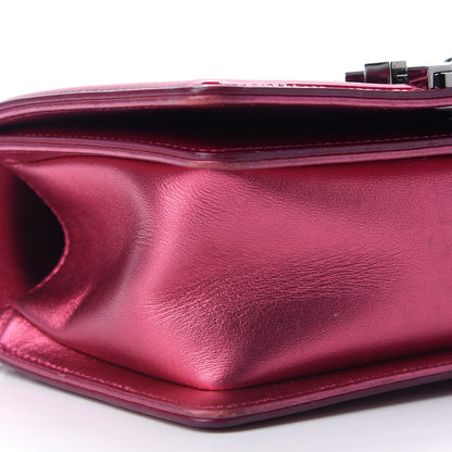 Chanel Metallic Patent Calfskin Quilted Small Boy Flap Pink 9 of 10