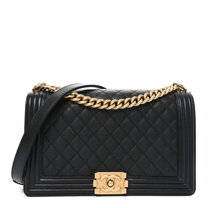 Chanel Caviar Quilted New Medium Boy Flap Black 1 of 10