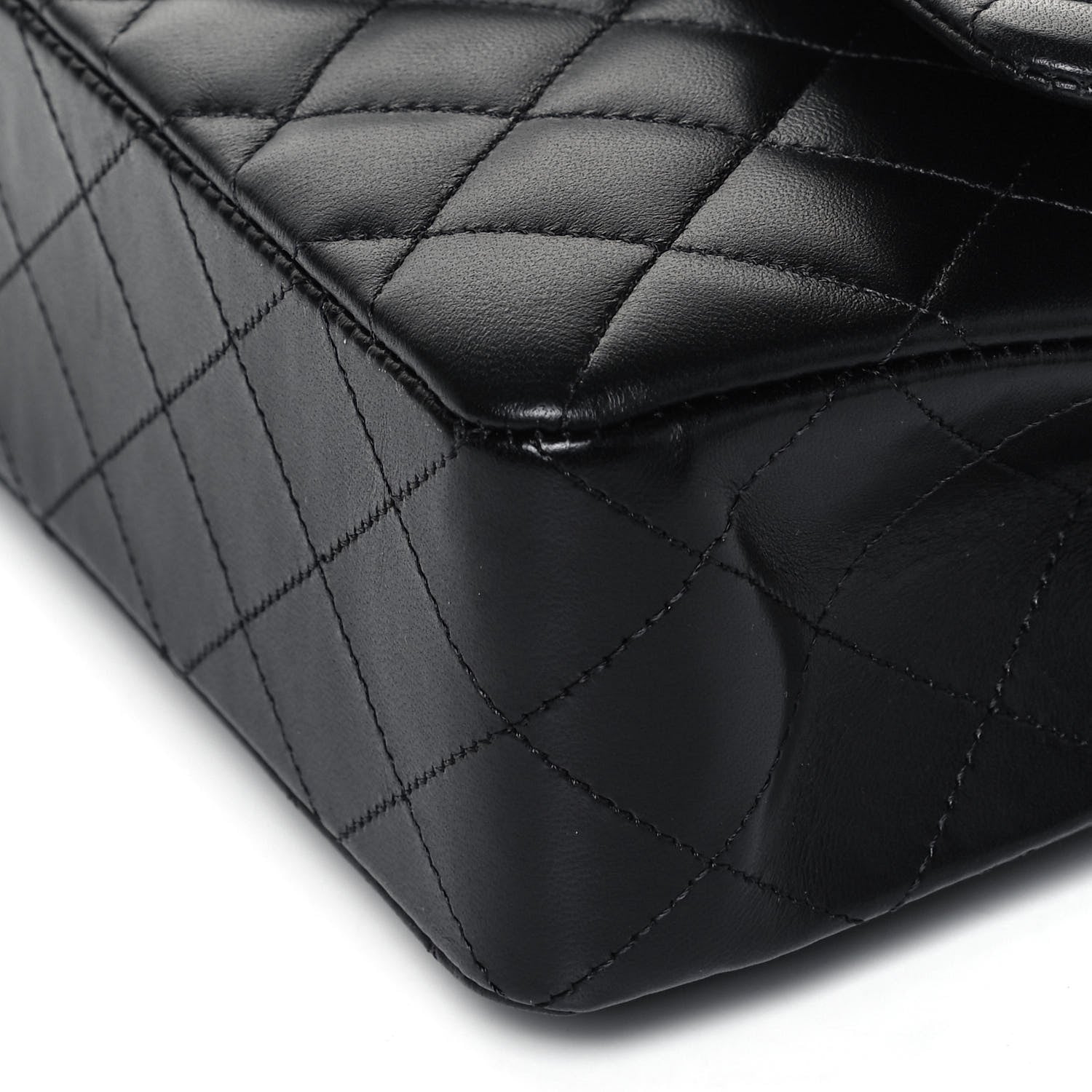 Chanel Lambskin Quilted Small Double Flap Black 9 of 12
