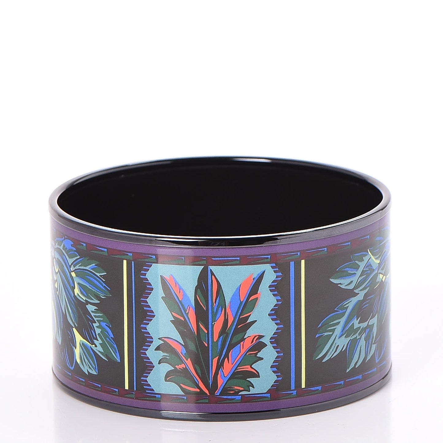 Enamel Printed Brazil Extra Wide Bracelet 65