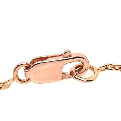 Van Cleef & Arpels 18K Rose Gold Carnelian Sweet Alhambra Pendant Necklace 4 of 6