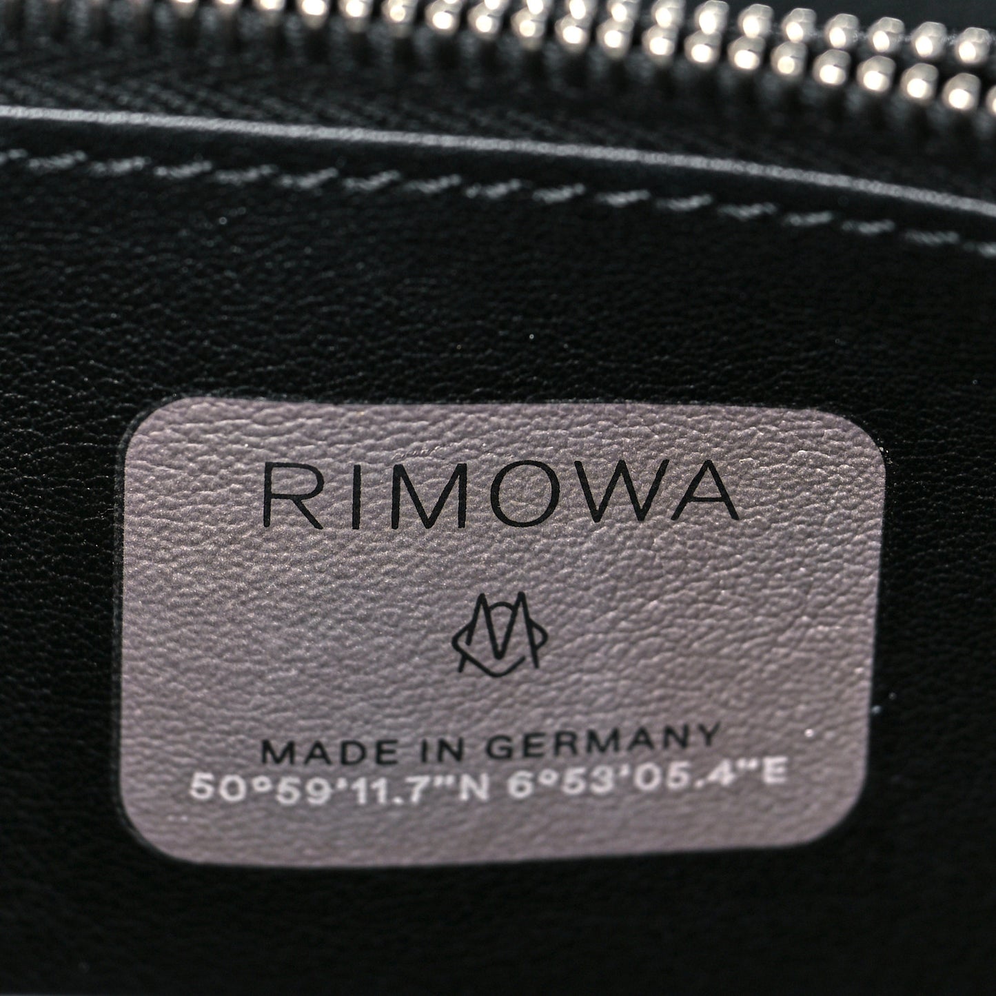 X RIMOWA Aluminum Personal Clutch On Strap Black