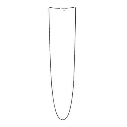 David Yurman Darkened Sterling Silver 2.7mm Box Chain Necklace 36" 3 of 6