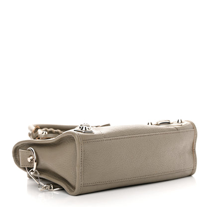 Balenciaga Chevre Silver Metallic Edge Hardware Mini City Gris Taupe 4 of 15