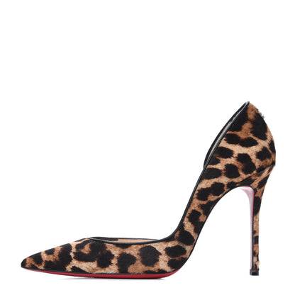 Christian Louboutin Pony Hair Leopard Iriza 100 Pumps 37.5 Brown 1 of 22