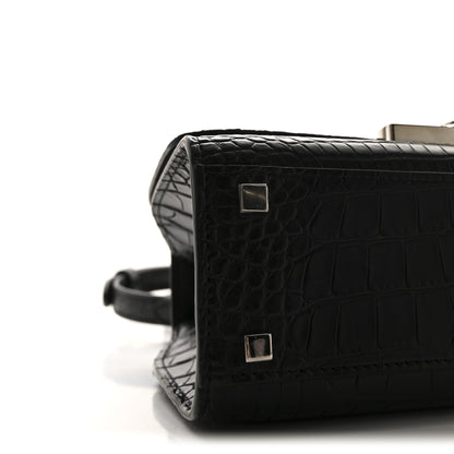 Moynat Matte Crocodile Rejane BB Black 8 of 9