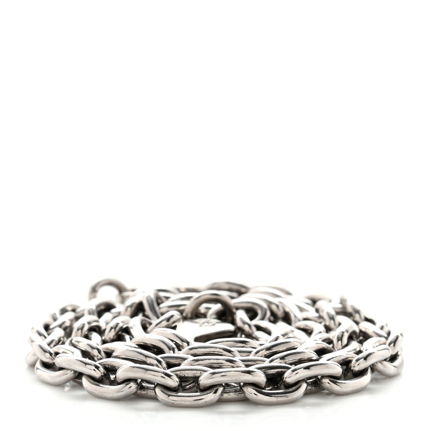 Epi Trunk Wallet Chain Shoulder Strap Silver