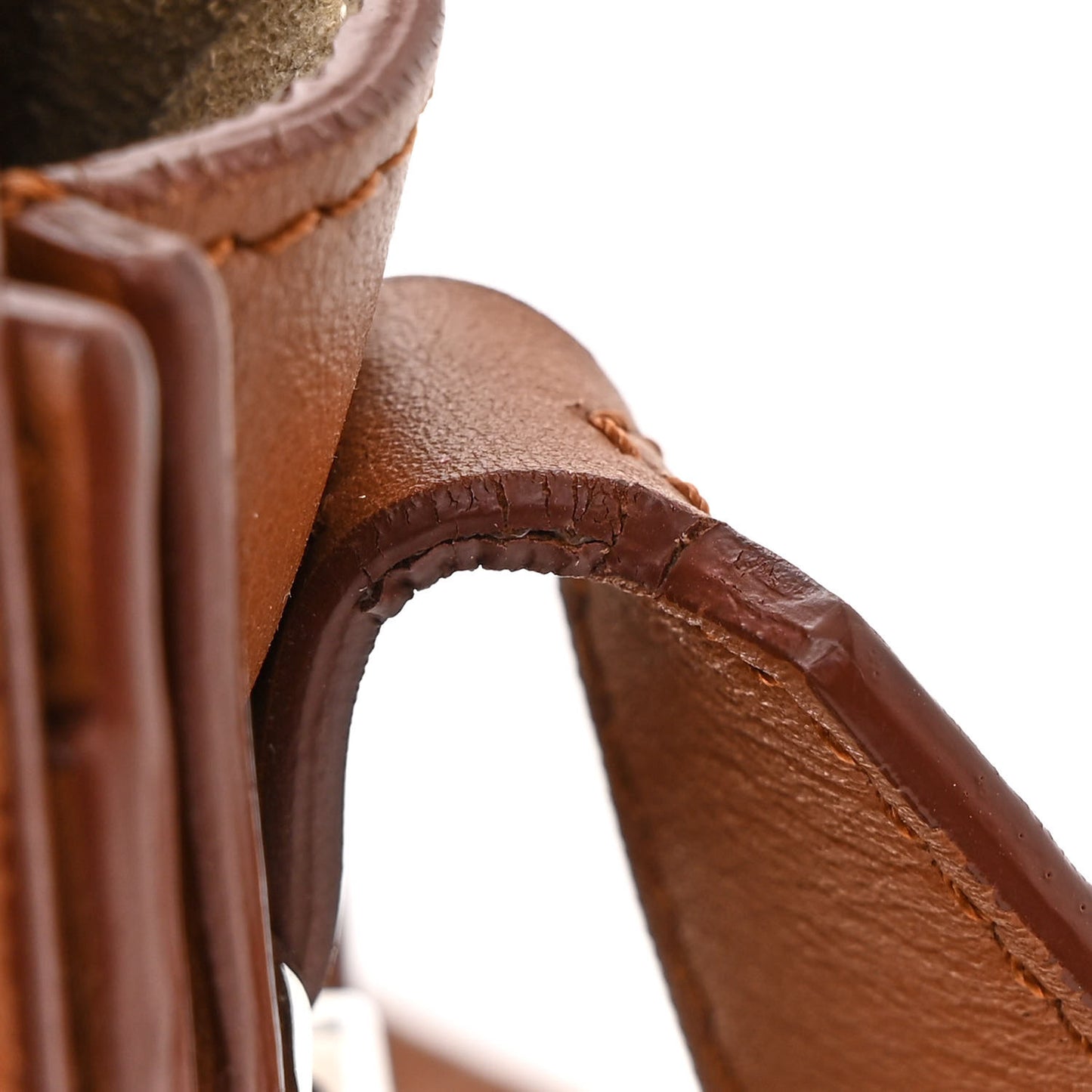 Calfskin Mini Infinity Saddle Bag Cognac
