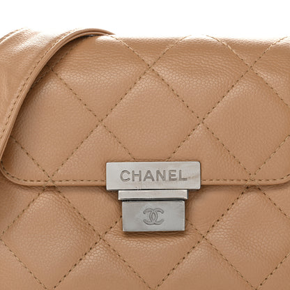 Chanel Caviar Quilted Mini Accordion Flap Beige 7 of 11