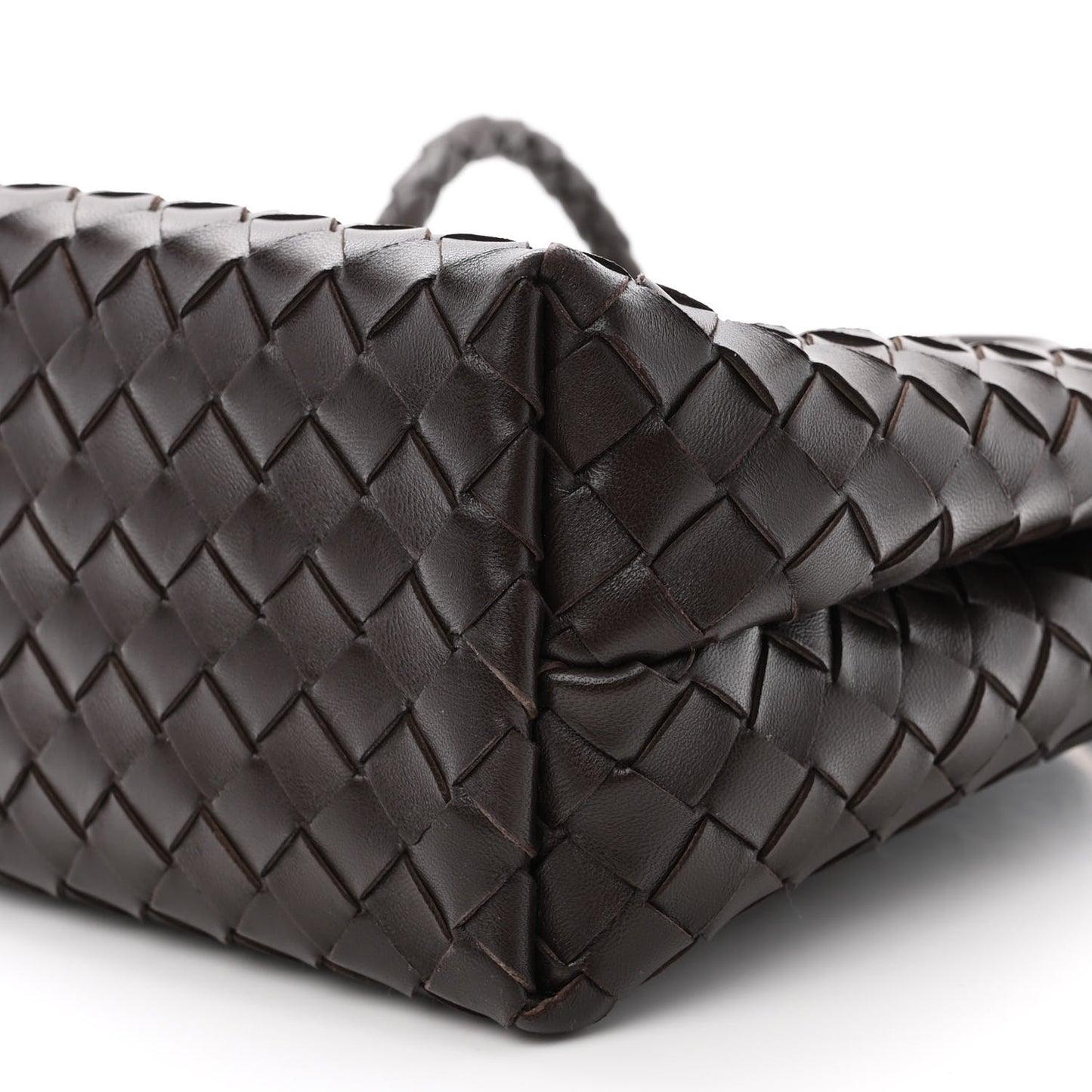 Nappa Intrecciato Medium Andiamo Shoulder Bag Fondant