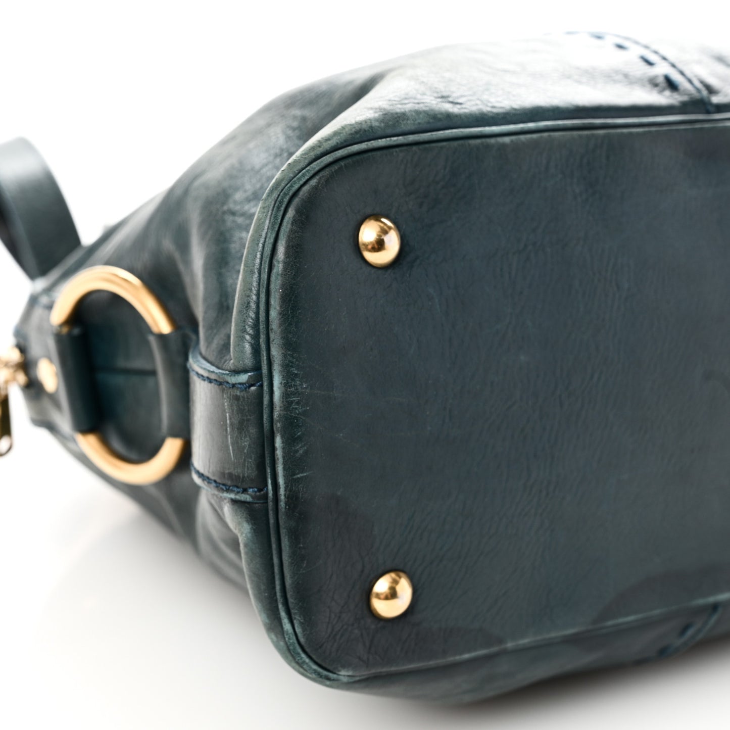 Calfskin Large Muse Turquoise