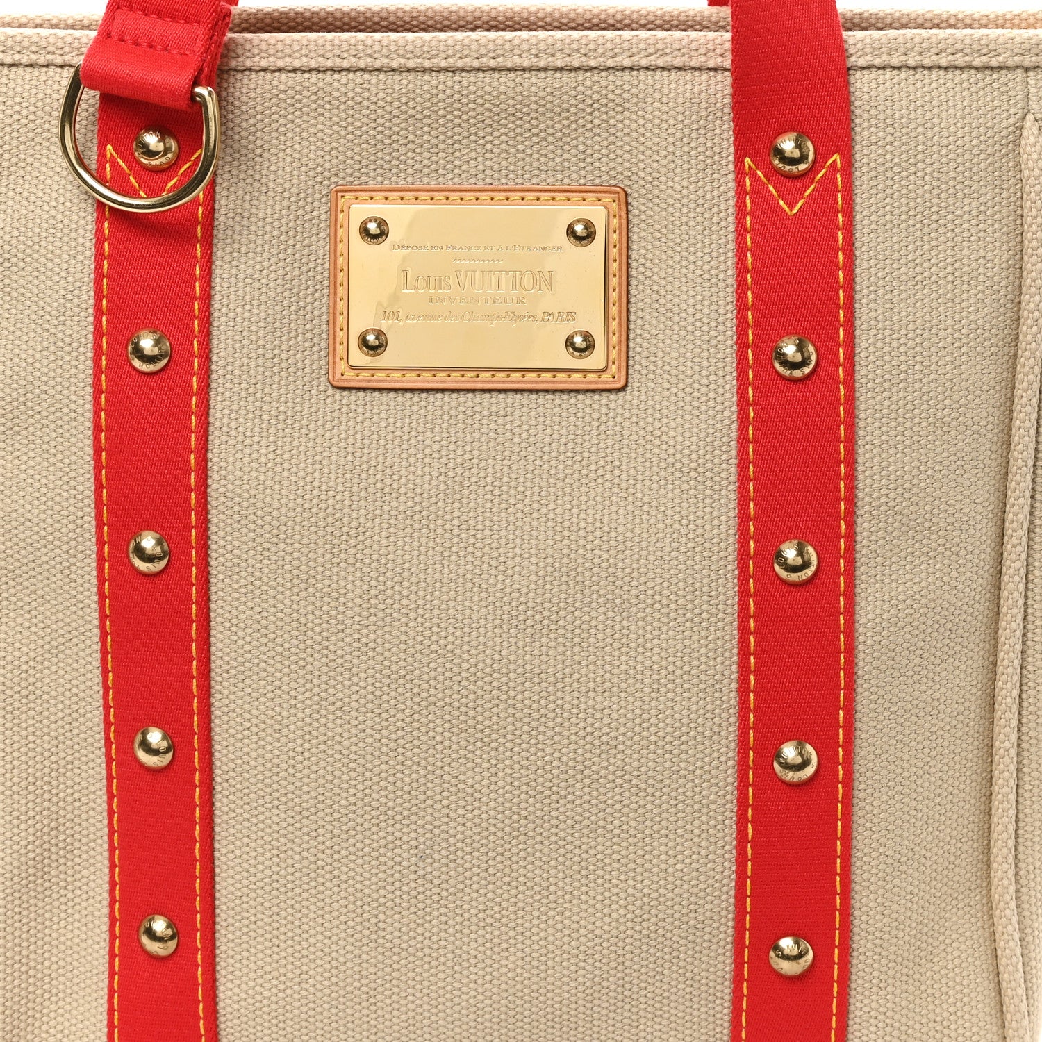 Louis Vuitton Toile Antigua Cabas MM Beige 7 of 10