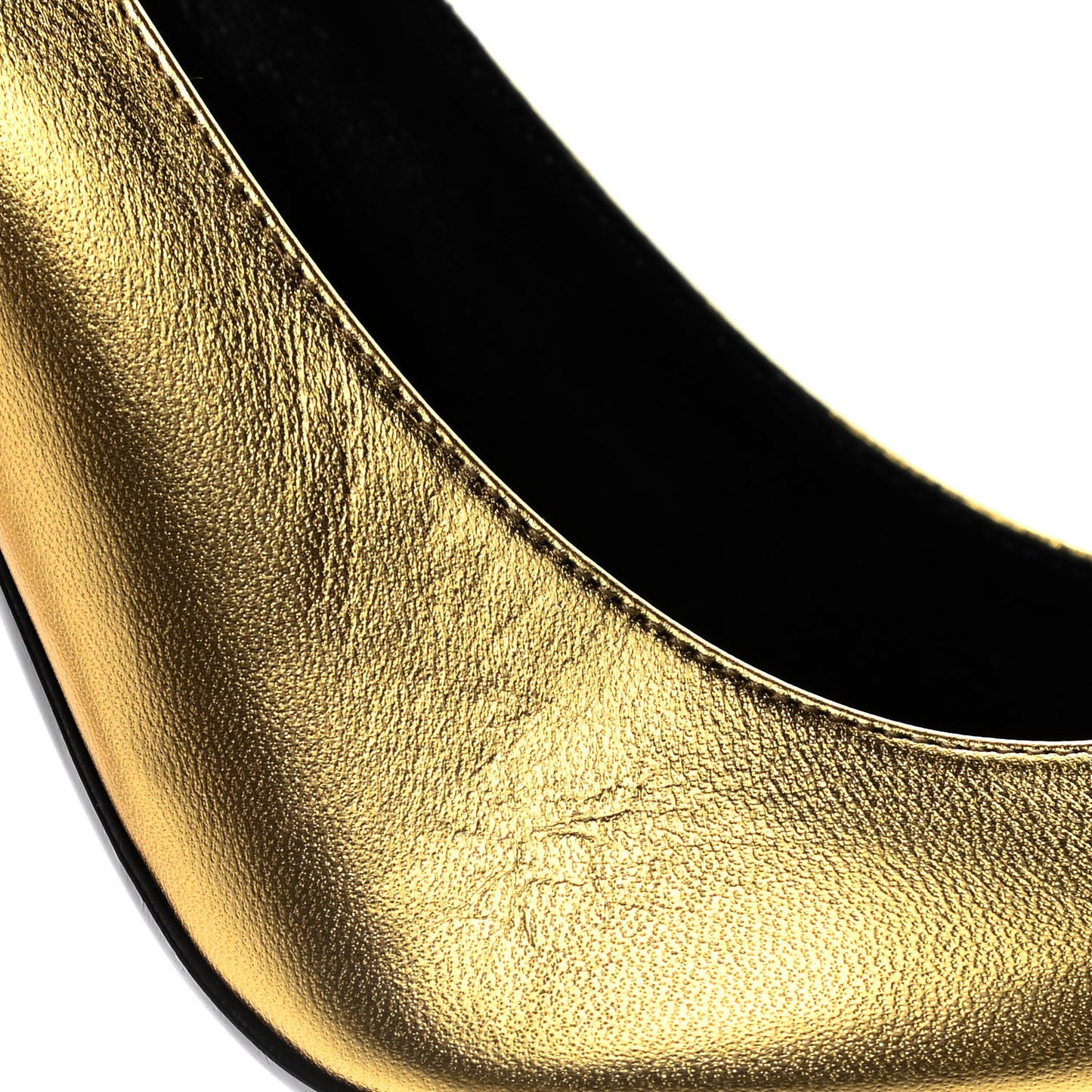 Calfskin Opyum 100 Pumps 39 Gold