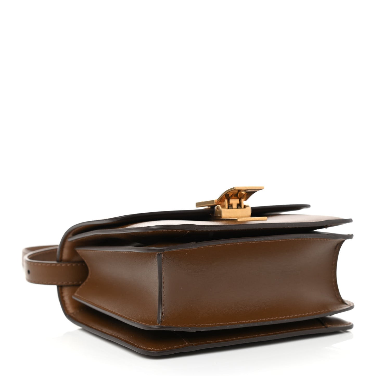 Smooth Calfskin Small Classic Box Flap Bag Camel