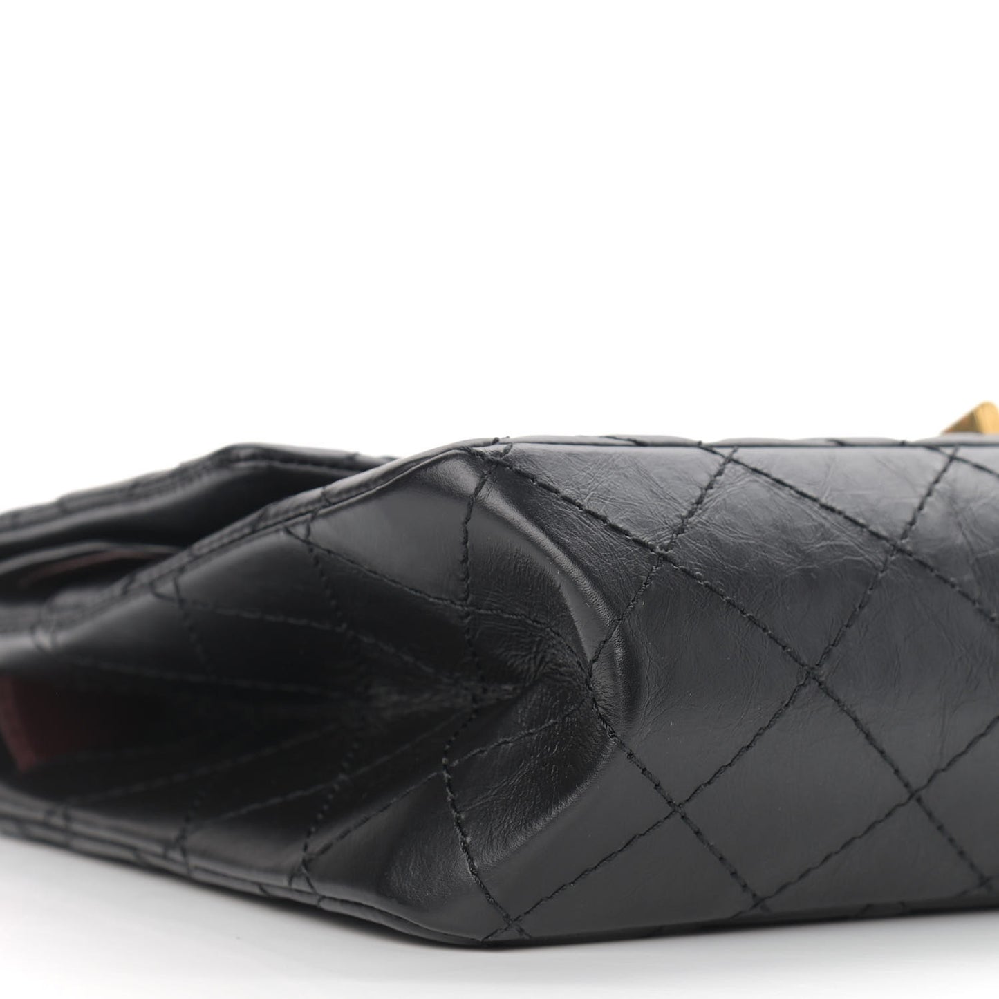 Aged Calfskin Quilted 2.55 Reissue 226 Flap Black