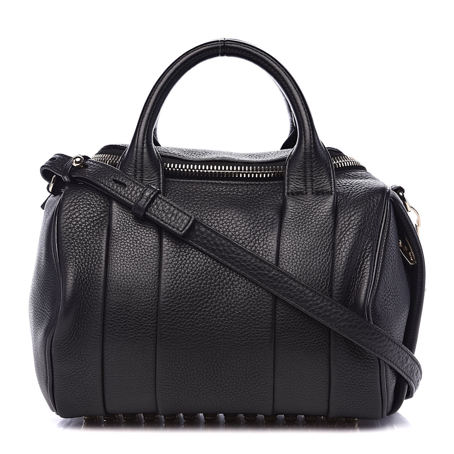 Alexander Wang Pebbled Lambskin Rockie Black Pale Gold Hardware 1 of 14