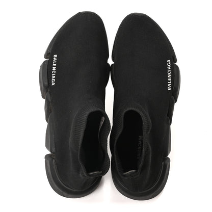 Balenciaga Technical 3D Recycled Knit Womens Speed 2.0 Sneakers 41 Monocolor Black 4 of 18