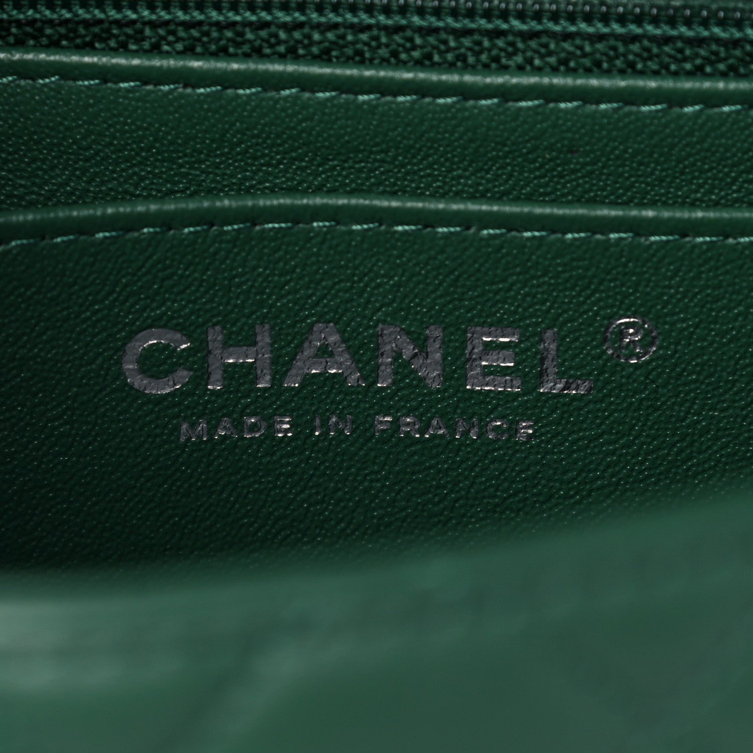 Chanel Lambskin Quilted Mini Square Flap Green 6 of 12