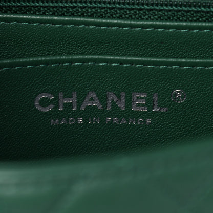 Chanel Lambskin Quilted Mini Square Flap Green 6 of 12