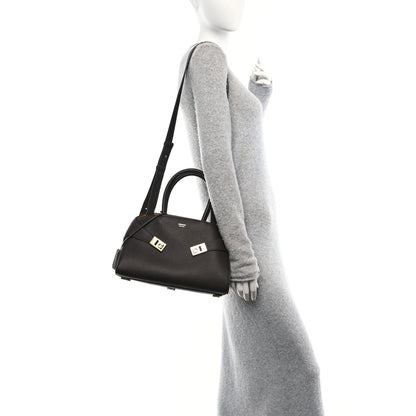 Salvatore Ferragamo Hammered Calfskin Small Hug Bag  Burnt Ocra 2 of 8