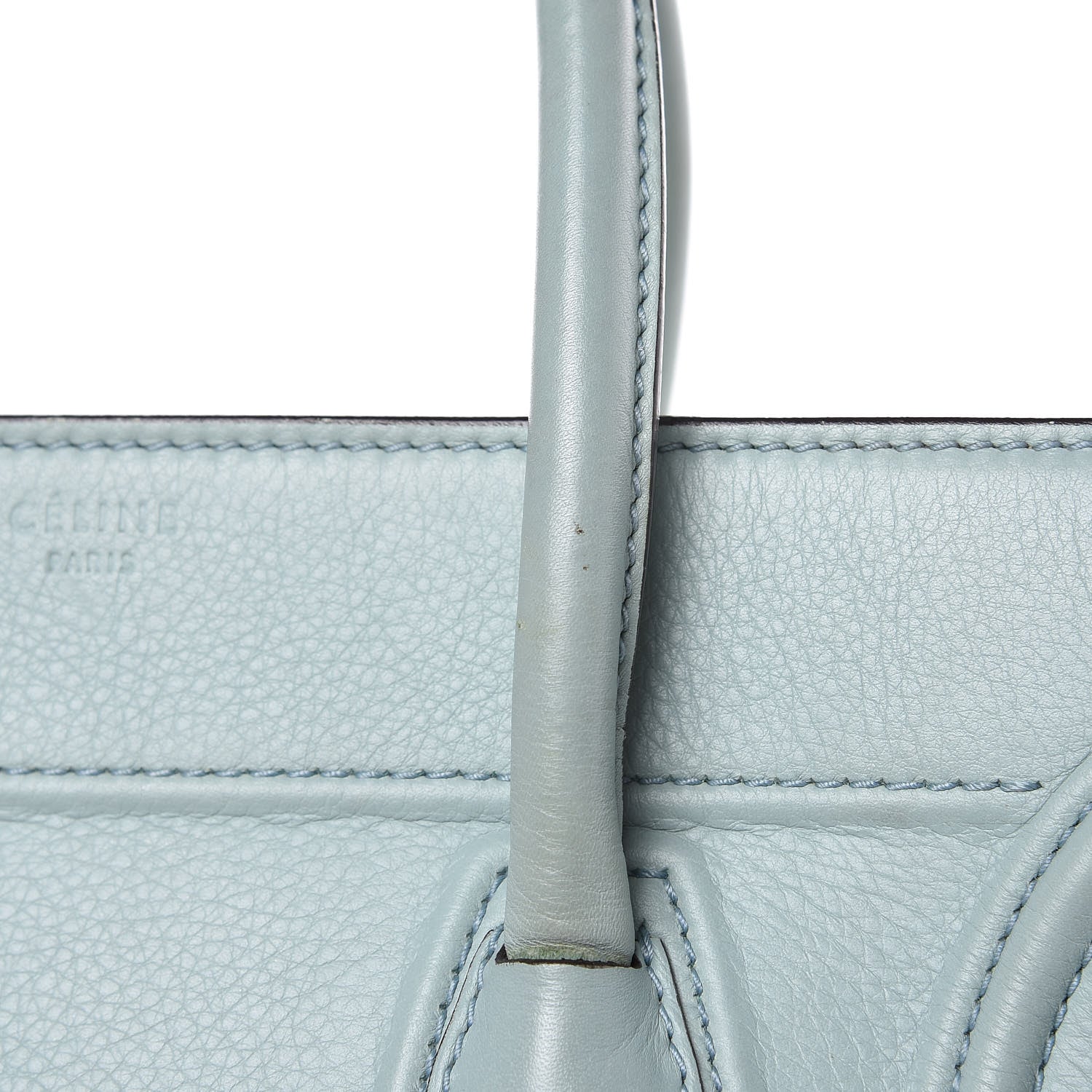 Celine Grained Calfskin Medium Phantom Luggage Galcier 17 of 25