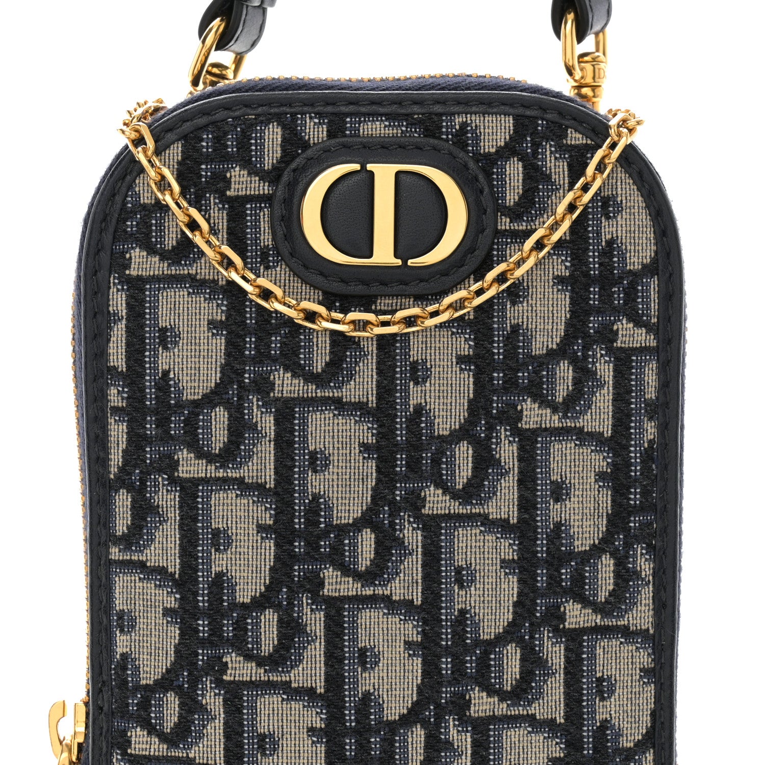 Christian Dior Oblique 30 Montaigne Phone Holder Blue 8 of 10