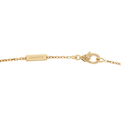 Van Cleef & Arpels 18K Yellow Gold Guilloche Vintage Alhambra Pendant Necklace 4 of 6