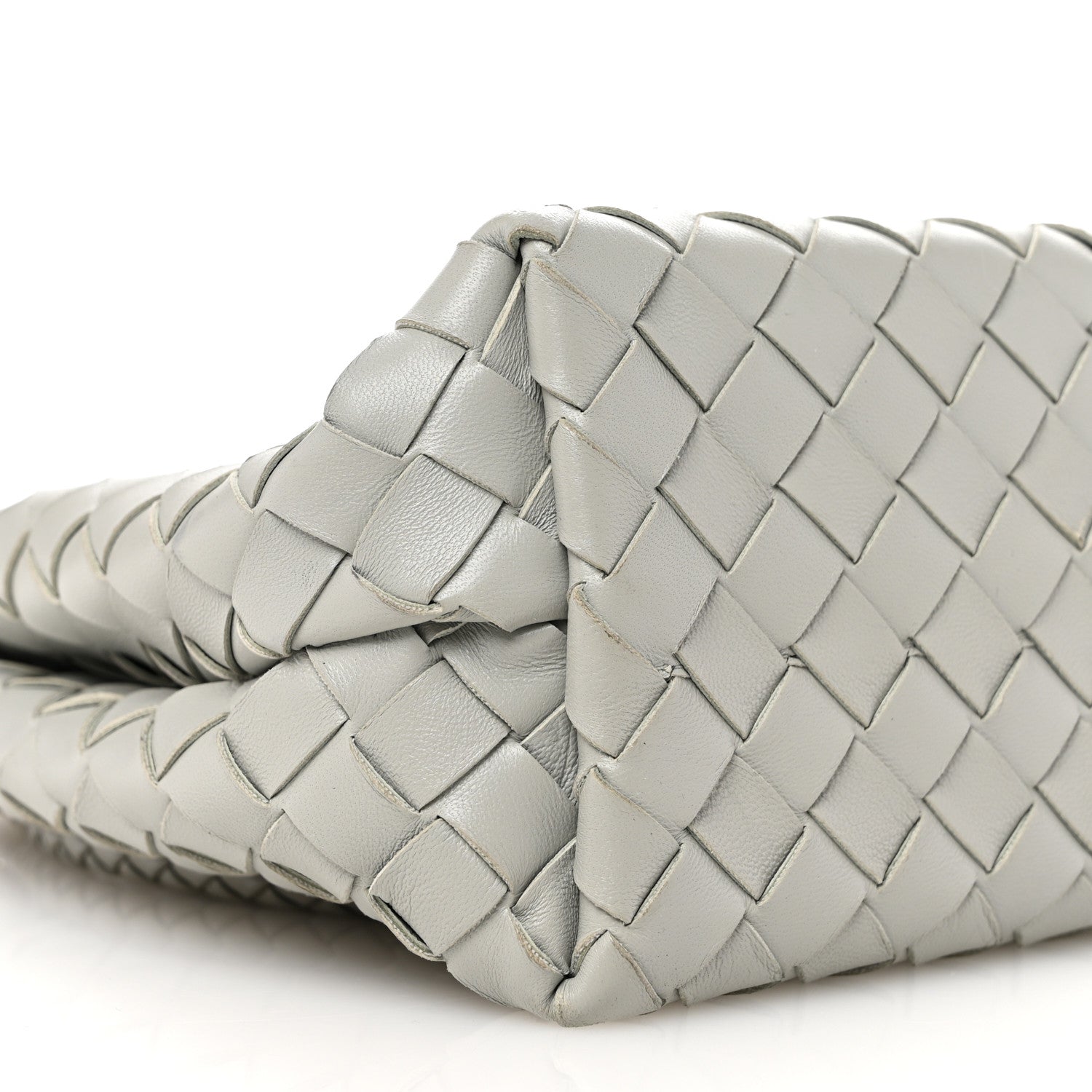 Bottega Veneta Nappa Intrecciato Small Andiamo Shoulder Bag Agate Grey 8 of 9