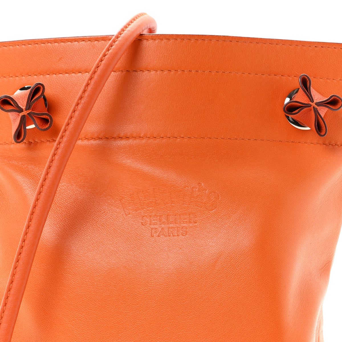 Hermes Milo Lambskin Swift Mini Aline Orange 8 of 10