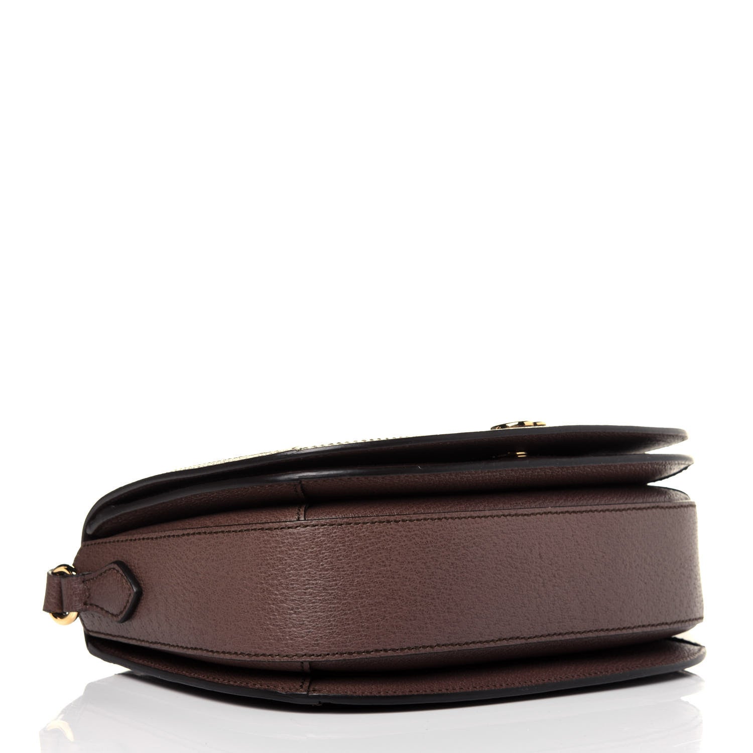 Gucci GG Supreme Monogram Web Small Ophidia Flap Messenger Bag Brown 4 of 15