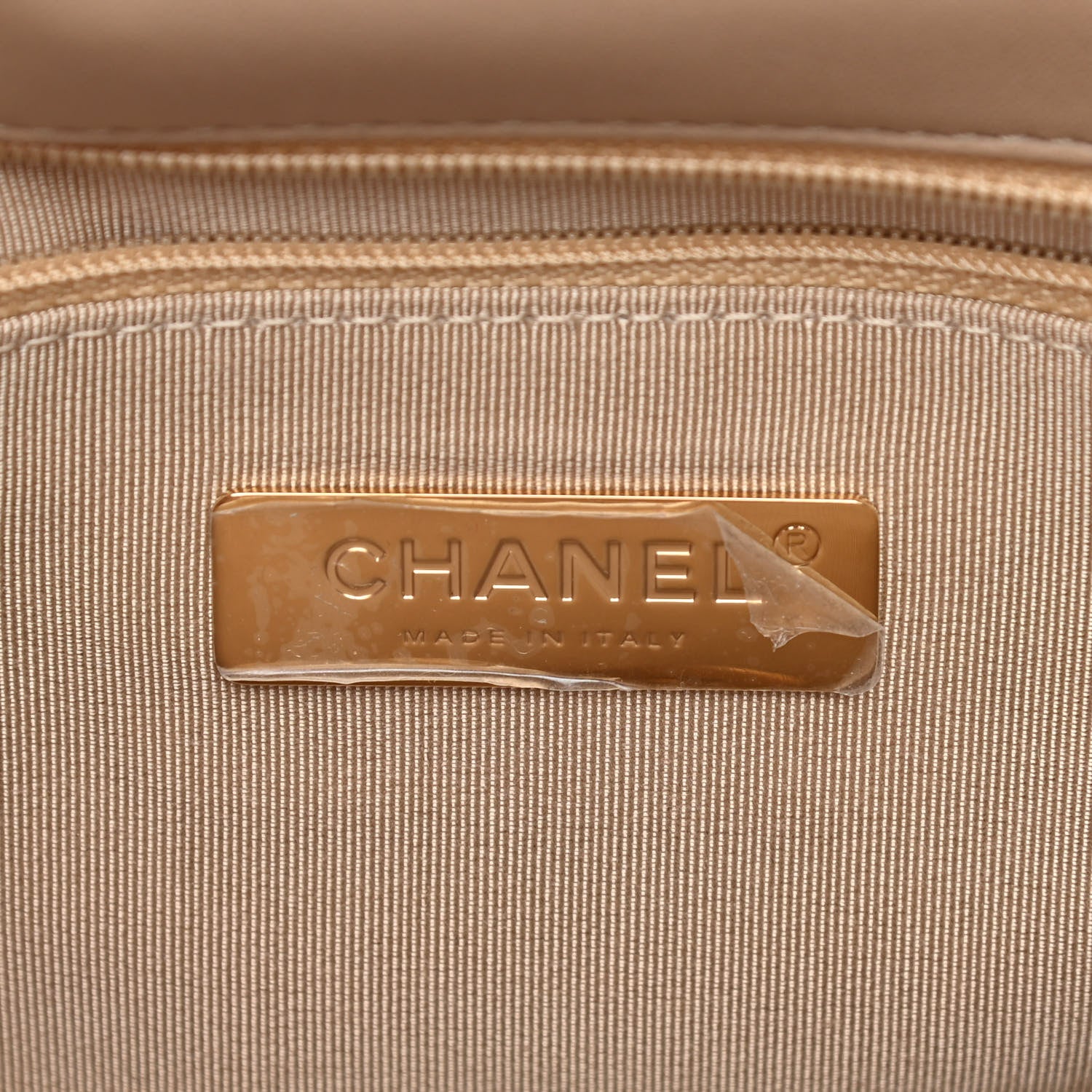 Chanel Lambskin Quilted Medium Chanel 19 Flap Dark Beige 6 of 11