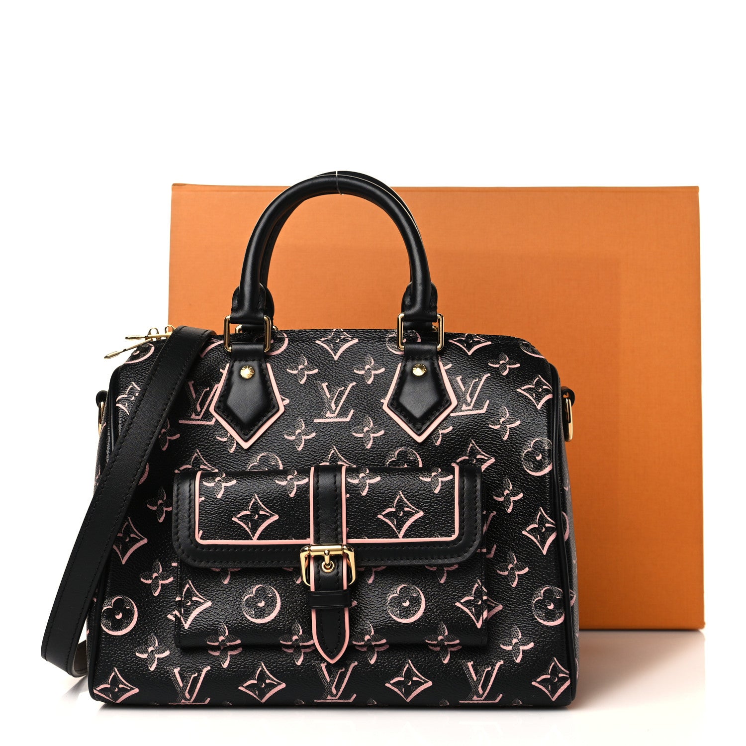 Louis Vuitton Monogram Fall for You Speedy Bandouliere 25 Black 9 of 9
