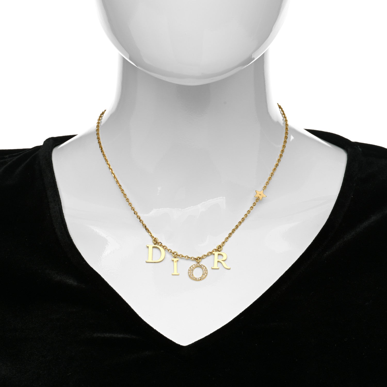 Christian Dior Crystal Dio(r)evolution Necklace Gold 2 of 4