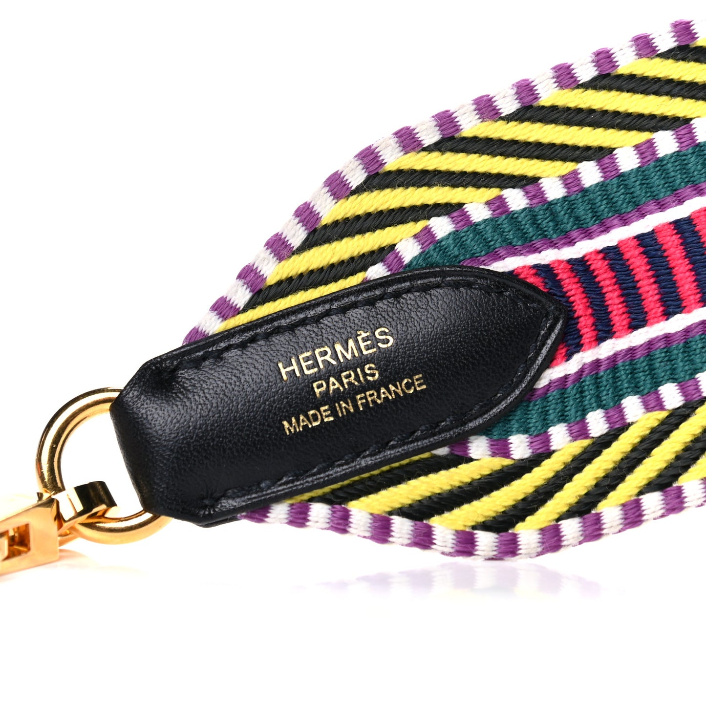 Toile Swift 50mm Sangle Cavale Shoulder Strap Multicolor Black