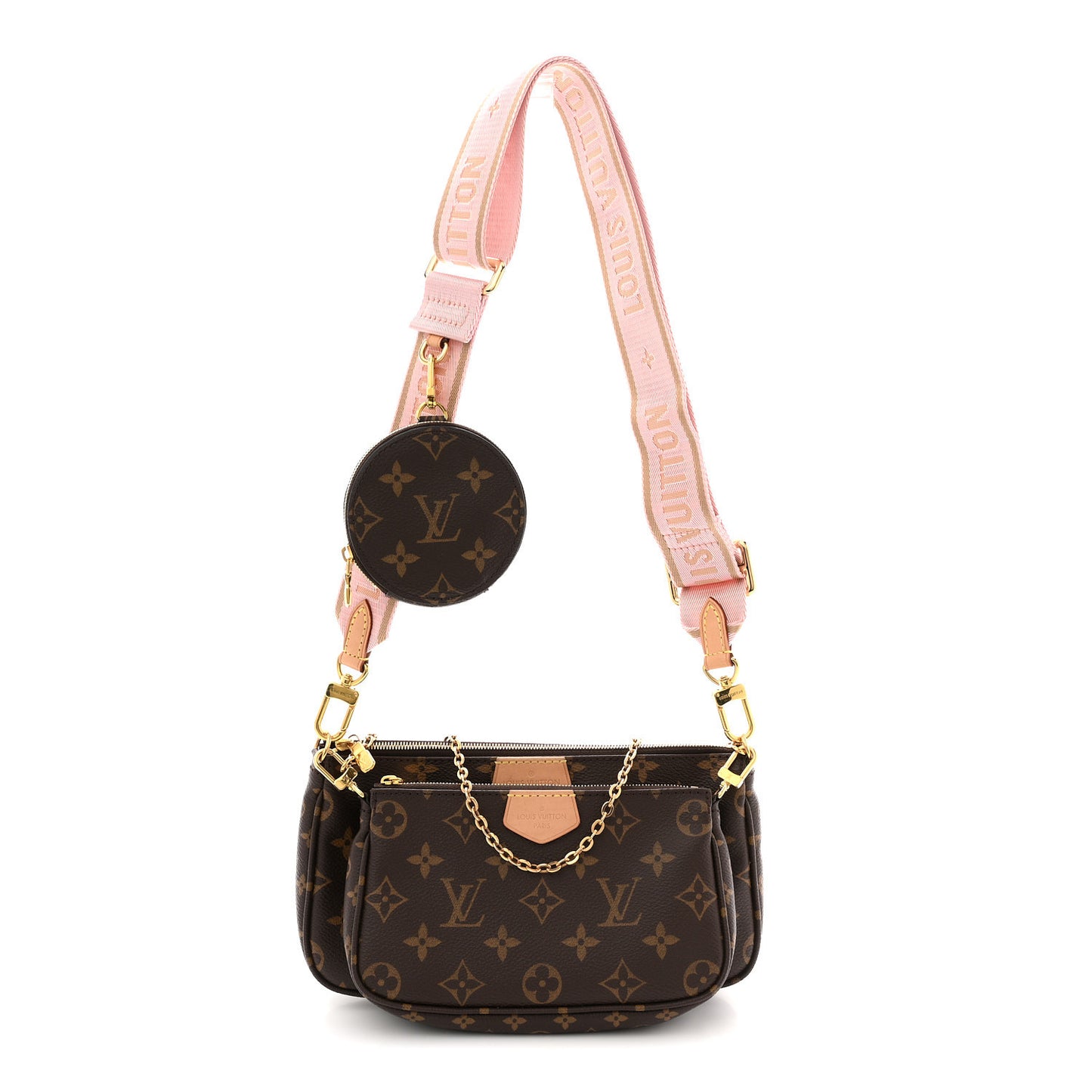 Monogram Multi Pochette Accessories Rose Clair