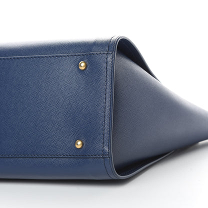 Chanel Caviar Small Studded Deauville Tote Navy 10 of 14