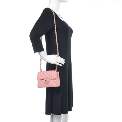 Chanel Caviar Quilted Mini Square Flap Pink 2 of 10