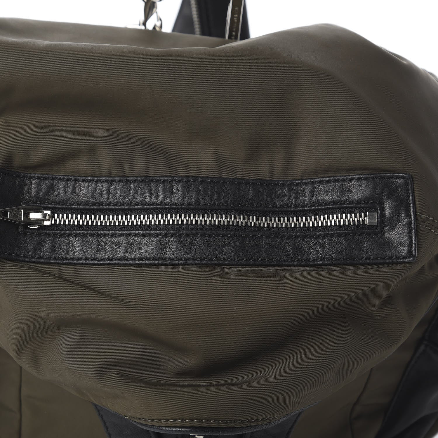 Alexander Wang Lambskin Nylon Marti Backpack Military 8 of 8