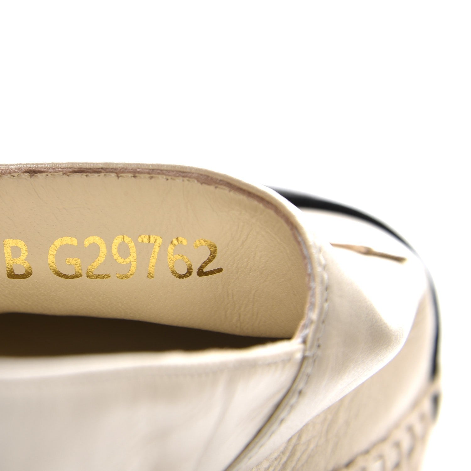 Chanel Calfskin Grosgrain CC Espadrilles 39 Ivory Black 9 of 10