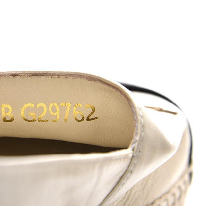 Chanel Calfskin Grosgrain CC Espadrilles 39 Ivory Black 9 of 10
