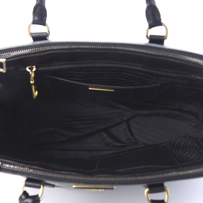 Prada Saffiano Medium Galleria Double Zip Tote Black 6 of 10