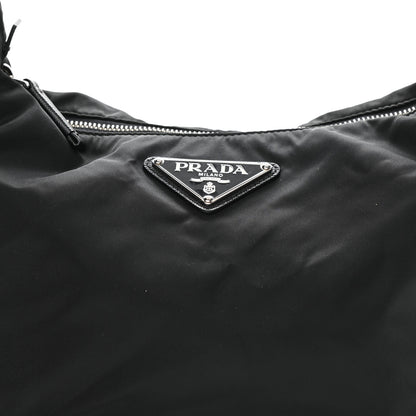 Prada Tessuto Nylon Saffiano Sacca Shoulder Bag Black 8 of 10