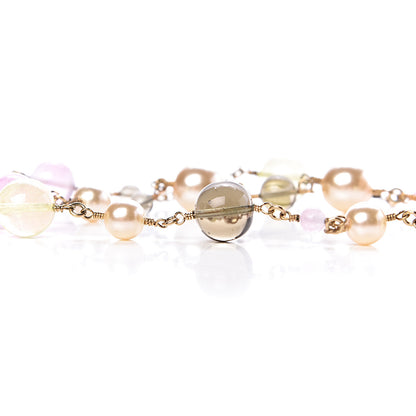Chanel Crystal Pearl Resin CC Bow Belt 75 Gold 4 of 6