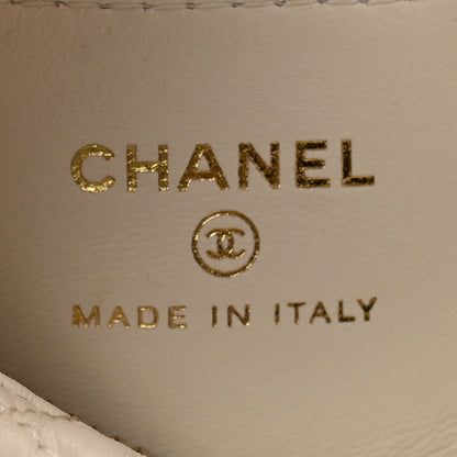 Chanel Lambskin Quilted Chain Around Pouch Hobo White 6 of 13