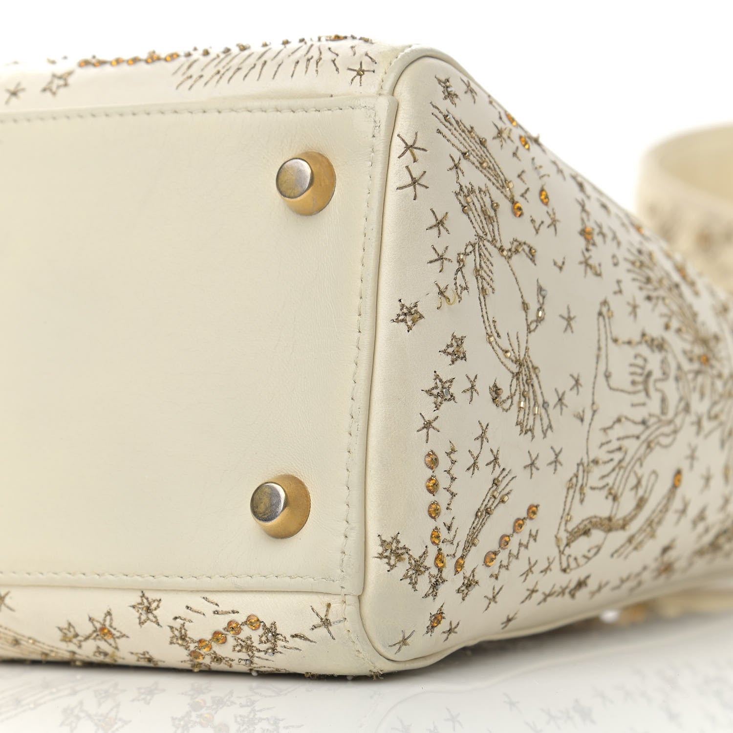 Christian Dior Embroidered Medium Lady Dior White Multicolor 6 of 21